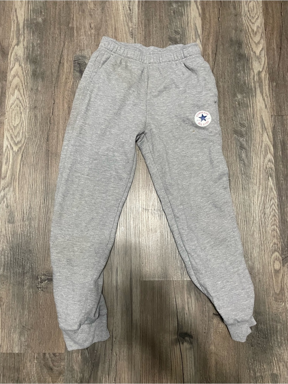 Converse All Stars Kids Gray Logo Joggers size M 10-12 years